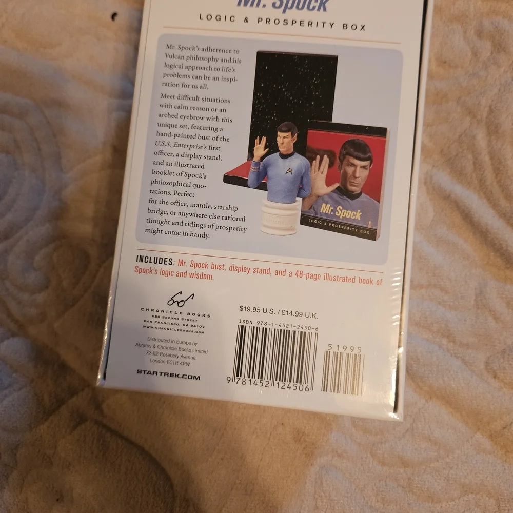 Blue and White Star Trek Mr. Spock Collectible Figure - Picture 4 of 5